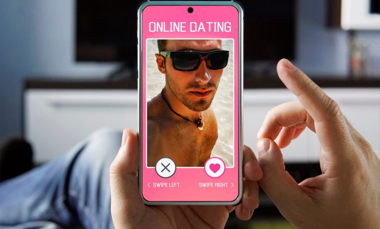 dating profile of man on gay dating app