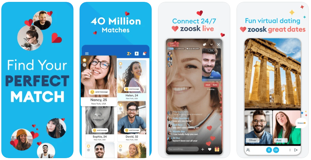 zoosk screenshorts free apps for iphone