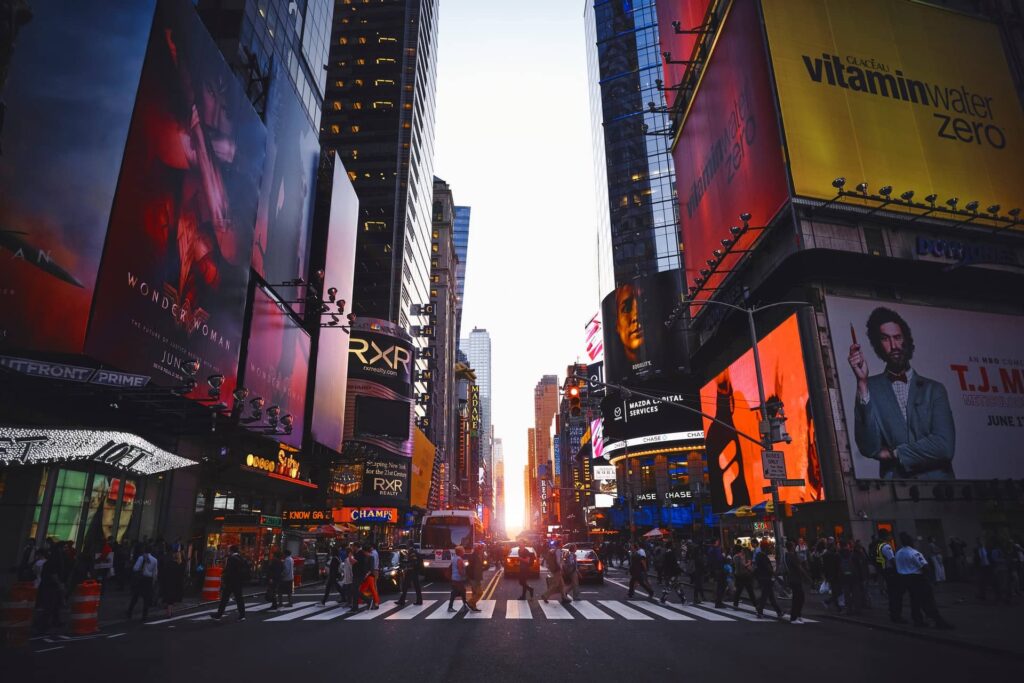 times square is iconic for dating in nyc