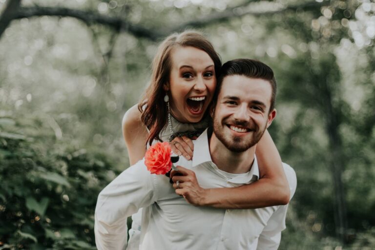 german dating couple in a park