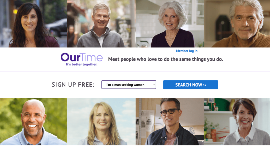 ourtime free trial: try ourtime 7 days free 